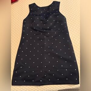 H&M Black Shift Dress with White rhinestones